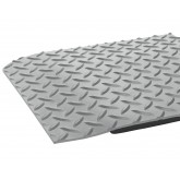 Crown Industrial Deck Plate Mat 4’ x 75’, Gray